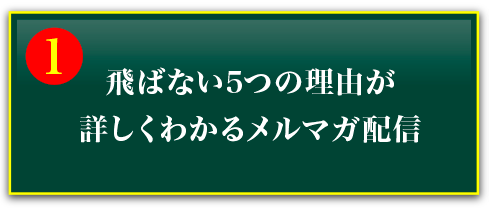 ①飛ばない5つの理由が詳しくわかるメルマガ配信